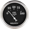 Autometer Old Tyme 2-1/16in Oil Pressure Gauge 0-100PSI