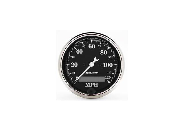 Autometer Old Tyme 3-1/8in Speedometer 120MPH Electric