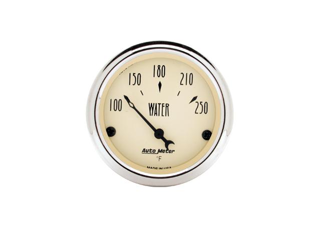 Autometer Antique Beige 2in Water Temp Gauge 100-250F