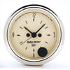 Autometer Antique Beige 2in Clock 12V AU1885