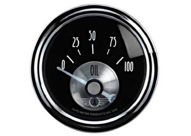 Autometer Black Diamond 2-1/16in Oil Pressure Gauge