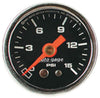 Autometer 1-1/2in Fuel Pressure Gauge Liquid Filled Black