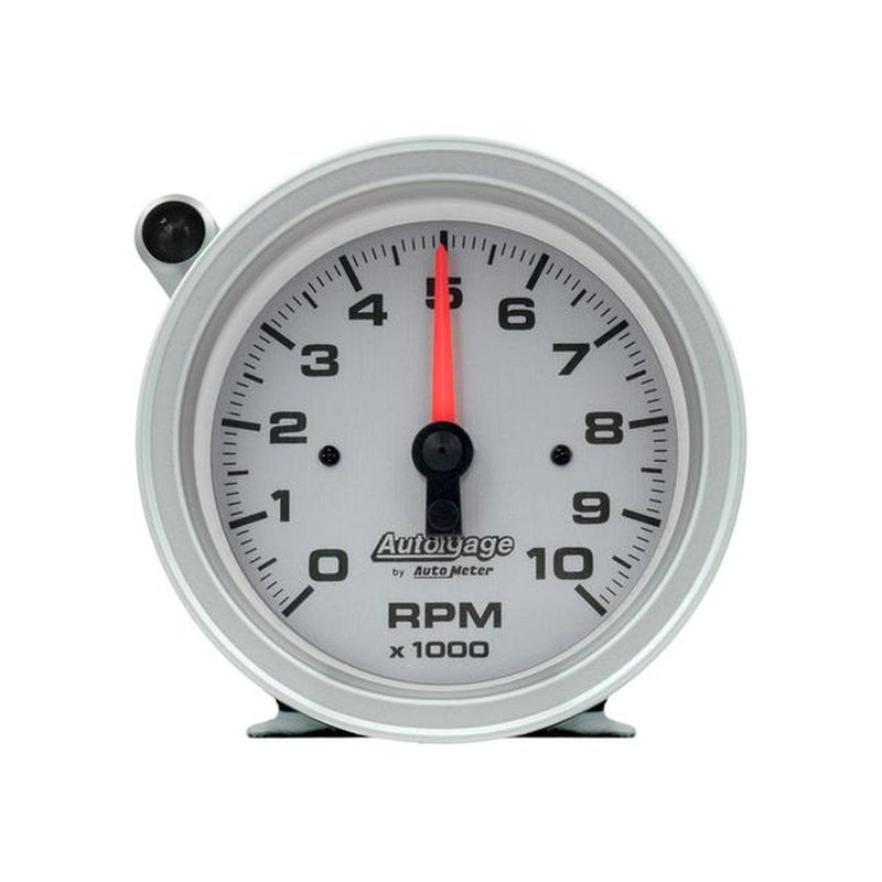 Autometer Silver 3-3/4in Tachometer 10000rpm AU233909