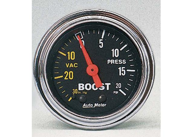 Autometer Trad Chrome 2-1/16in Boost Vacuum Gauge 30in/Hg