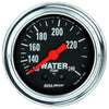 Autometer Trad Chrome 2-1/16in Water Temp Gauge 120-240F