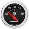 Autometer Trad Chrome 2-1/16in Oil Temp Gauge 100-250F