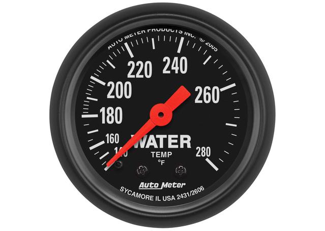 Autometer Z-Series 2-1/16in Water Temp Gauge 140-280 F