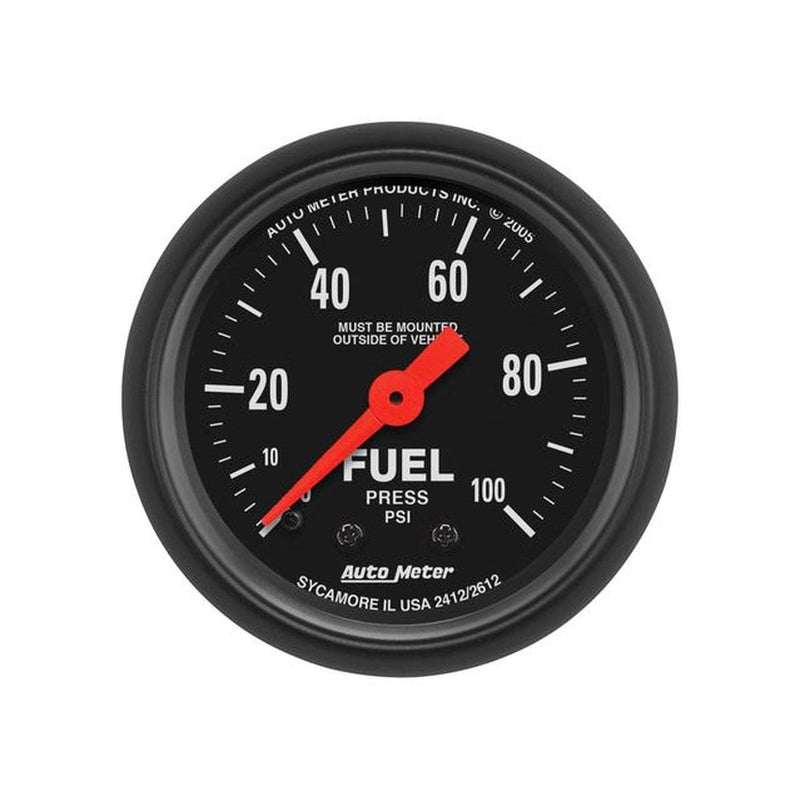 Autometer Z-Series 2-1/16in Fuel Pressure Gauge 0-100 PSI