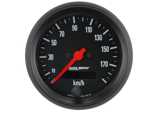 Autometer Z-Series 3-3/8in Speedometer 190KPH AU2687-M