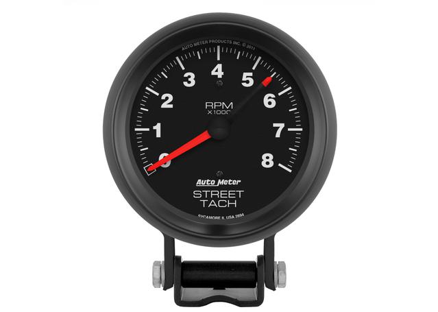 Autometer Z-Series 3-3/4in Tacho Gauge 8,000rpm Pedestal