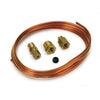 Autometer 1/8in Copper Tubbing With Fittings 6FT AU3224