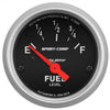 Autometer Sport-Comp 2-1/16in Fuel Level Gauge 0-90 Ohm