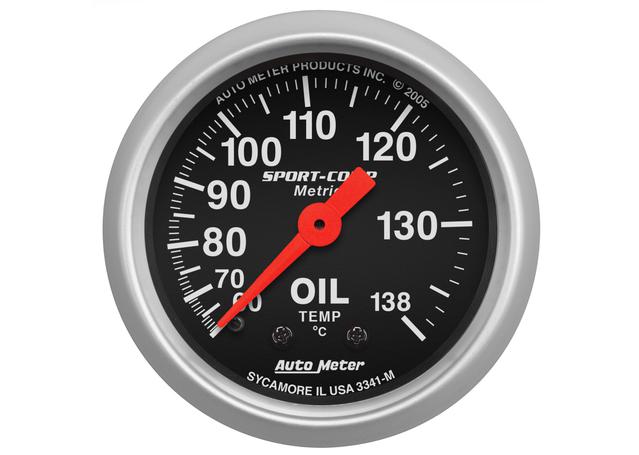 Autometer Sport-Comp 2-1/16in Oil Temp Gauge 60-140C