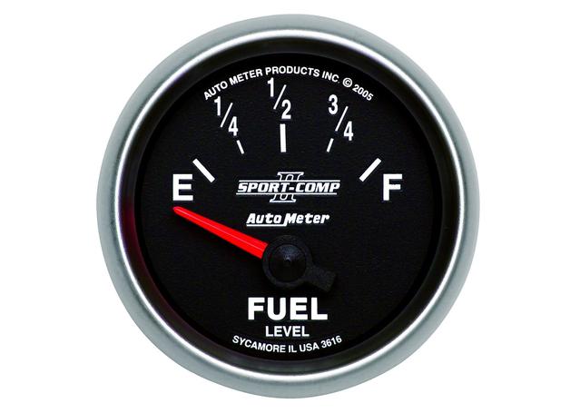 Autometer Sport-Comp II 2-1/16in Fuel Level Gauge 240- 33