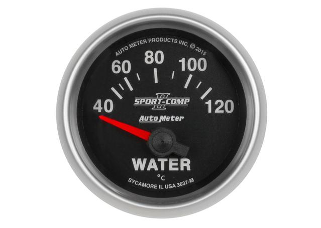 Autometer Sport-Comp II 2-1/16in Water Temp Gauge 40-120C