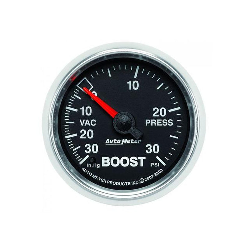 Autometer GS 2-1/16in Boost Vacuum Gauge 30PSI Mechanical