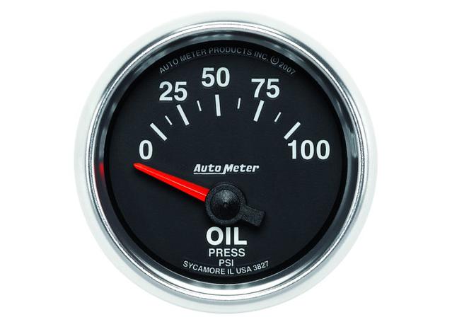 Autometer GS 2-1/16in Oil Pressure Gauge 0-100PSI Short