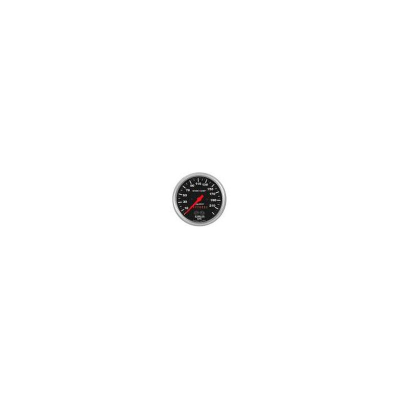 Autometer Sport-Comp 5in Speedo Gauge 225KPH Internal GPS