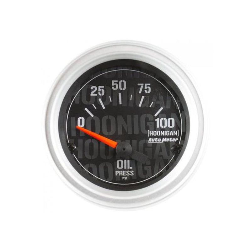 Autometer Hoonigan 2-1/16in Oil Pressure Gauge 100PSI