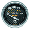 Autometer Carbon Fiber 2-1/16in Oil Pressure Gauge