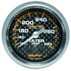 Autometer Carbon Fiber 2-1/16in Water Temp Gauge 140-280F