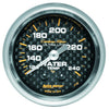 Autometer Carbon Fiber 2-1/16in Water Temp Gauge 120-240F