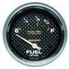 Autometer Carbon Fiber 2-5/8in Fuel Level Gauge 73-10
