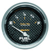 Autometer Carbon Fiber 2-5/8in Fuel Level Gauge 240-33
