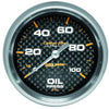 Autometer Carbon Fiber 2-5/8in Oil Pressure Gauge