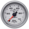 Autometer Ultra-Lite II 2-1/16in Oil Pressure Gauge 0-100