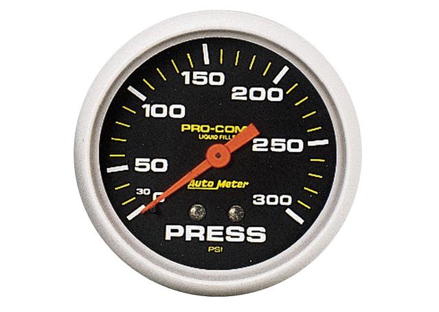Autometer Pro-Comp 2-5/8in Pressure Gauge 0-300 PSI