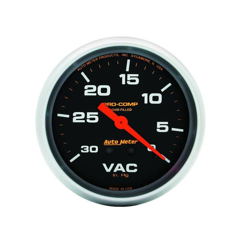 Autometer Pro-Comp 2-5/8in Vacuum Gauge 30in/Hg Liquid