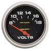 Autometer Pro-Comp 2-5/8in Voltmeter Gauge 8-18V Short