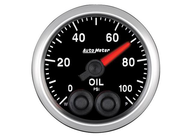 Autometer Elite 2-1/16in Oil Pressure Gauge 0-100PSI Full