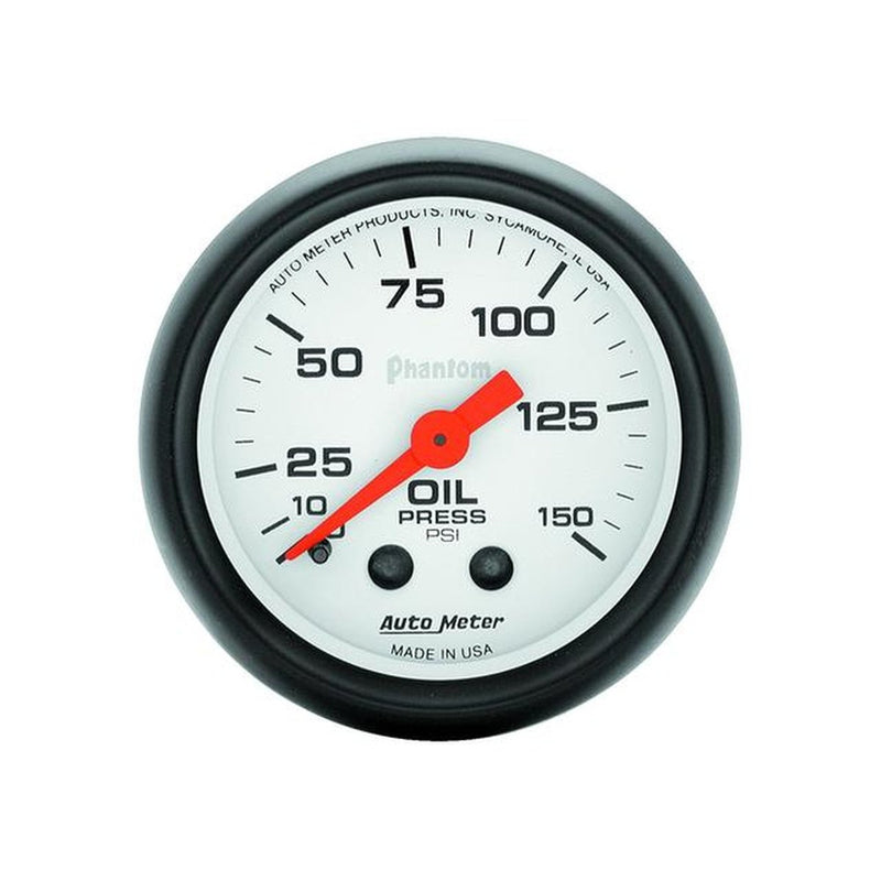Autometer Phantom 2-1/16in Oil Pressure Gauge 0-150PSI