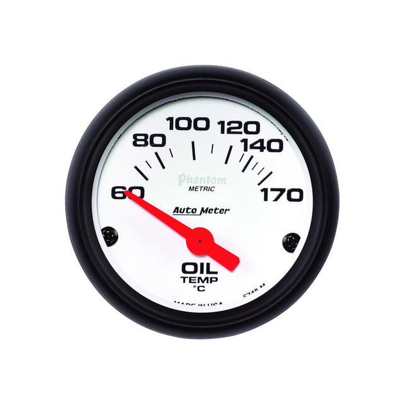 Autometer Phantom 2-1/16in Oil Temp Gauge 60-150C Short