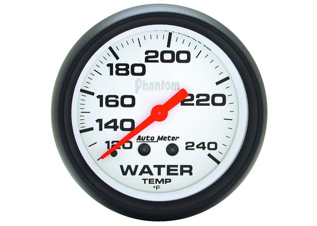 Autometer Phantom 2-5/8in Water Temp Gauge 120-240F