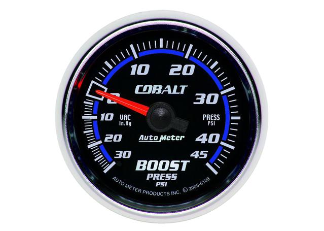 Autometer Cobalt 2-1/16in Boost/Vacuum Gauge 30in/Hg