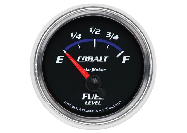 Autometer Cobalt 2-1/16in Fuel Level Gauge 0-90 Ohm Short