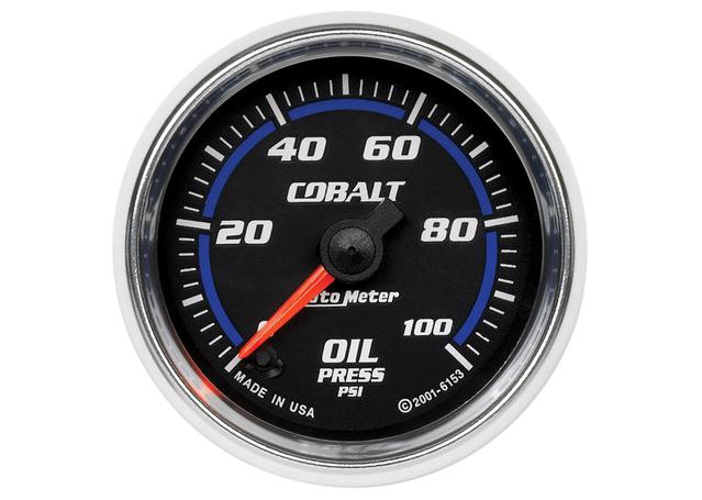 Autometer Cobalt 2-1/16in Oil Pressure Gauge 0-100 PSI
