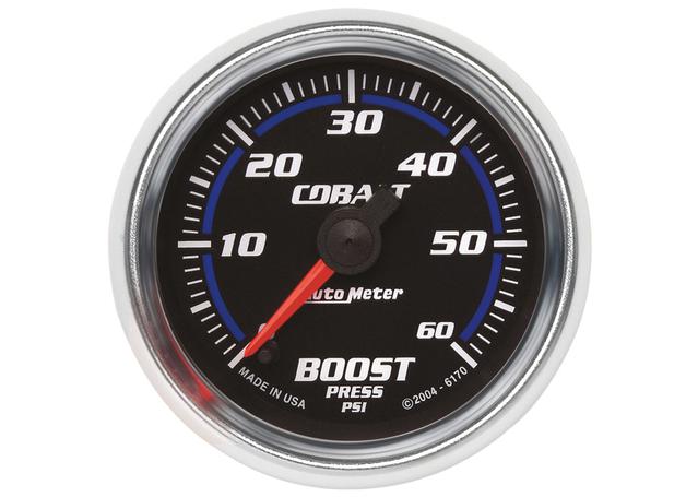 Autometer Cobalt 2-1/16in Boost Gauge 0-60PSI Full Sweep