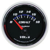 Autometer Cobalt 2-1/16in Voltmeter Gauge 8-18V Short