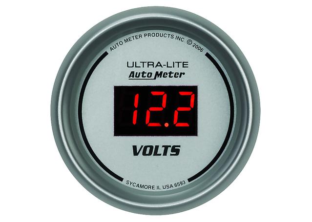 Autometer Ultra-Lite Digital 2-1/16in Voltmeter Gauge