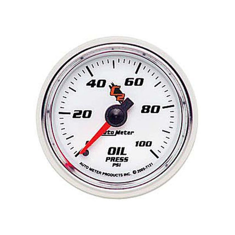 Autometer C2 Series 2-1/16in Oil Pressure Gauge 0-100PSI