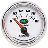 Autometer NV Series 2-1/16in Voltmeter 8-18V Short Sweep