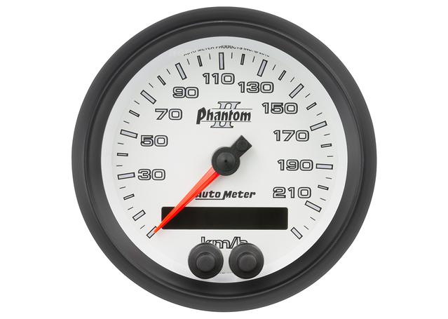 Autometer Phantom II 3-3/8in GPS Speedometer 225KPH