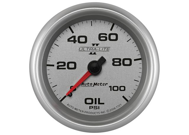 Autometer Ultra-Lite II 2-5/8in Oil Pressure Gauge 0-100