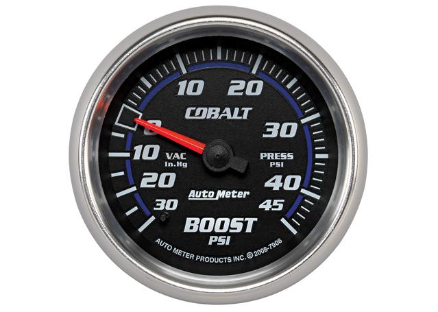 Autometer Cobalt 2-5/8in Boost/Vacuum Gauge 30in/Hg 20PSI