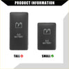 Black rectangular auxiliary battery with silver engraved logo for toyota landcruiser 4runner switch set 2003-2023