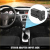 Black plastic aux port stereo adapter input jack for toyota tundra tacoma 2007-2023 shown from the back side